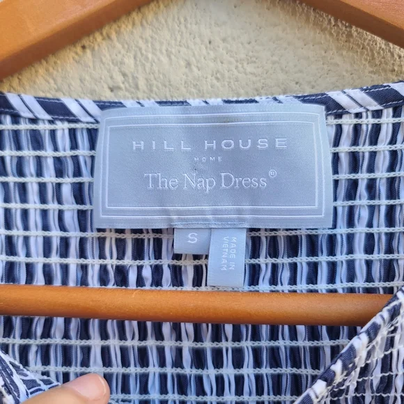 Hill House Home | Cosima Nap Dress In Navy Stripe Size Small - Picture 5 of 7